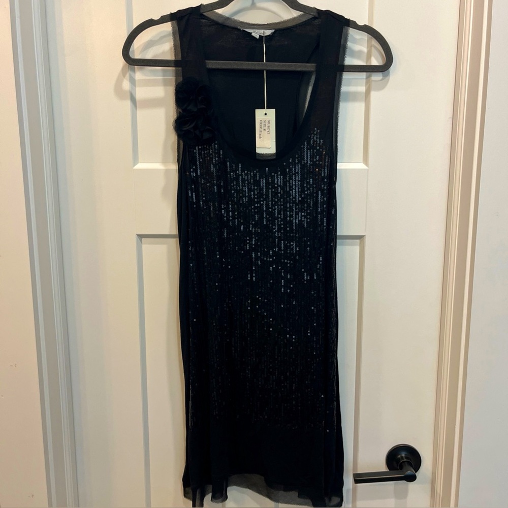 Catwalk Studio Women’s Black Sleeveless Sequin Cocktail Dress‎ Size Medium